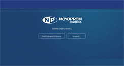 Desktop Screenshot of novoprom.ba